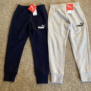 Puma Boys sweatpants 2 pairs NWT, sz 7 boys